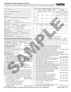 nfpa 20 centrifugal fire pump acceptance test form|fire pump flow test procedure.